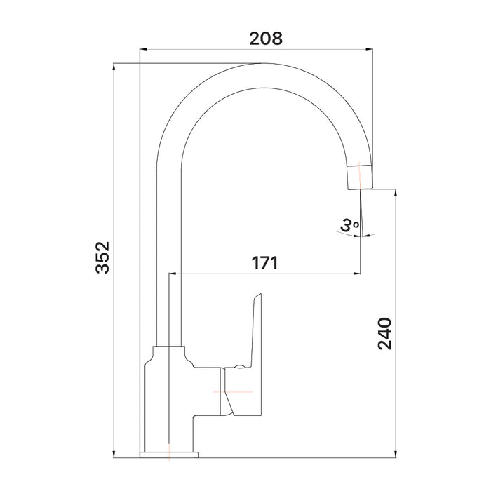 Mixx Argan Sink Mixer - Brushed Nickel