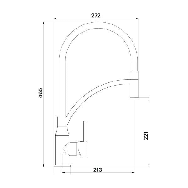 Mixx Clove sink mixer Brushed Nickel