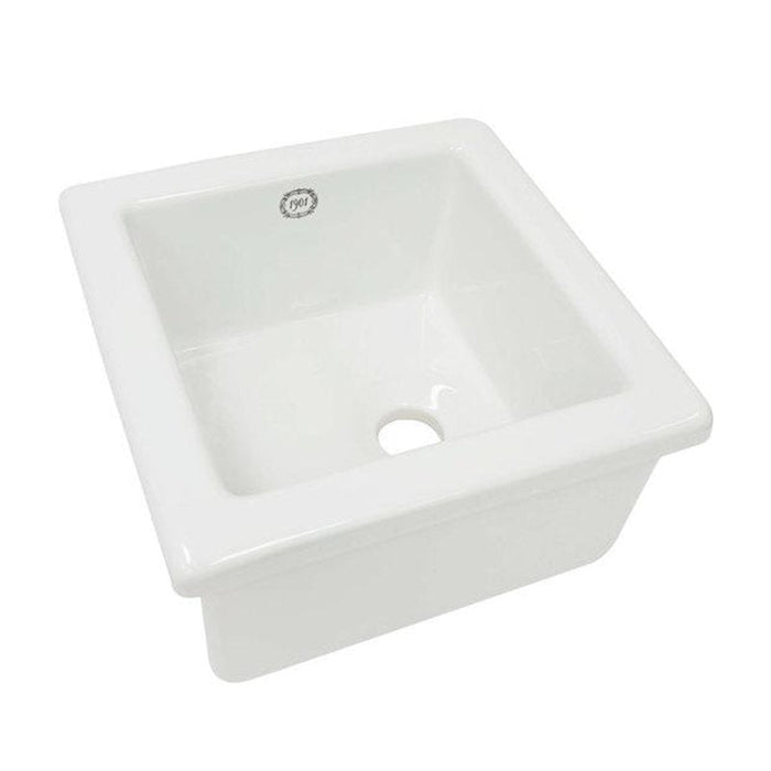 1901 Lab Sink 2 (Includes Euro Waste Fitting)-AB0700W-blue-leaf-bathware