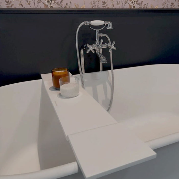 Turner Hastings Solid Surface Bath Caddy 94 x 20 - White Matte