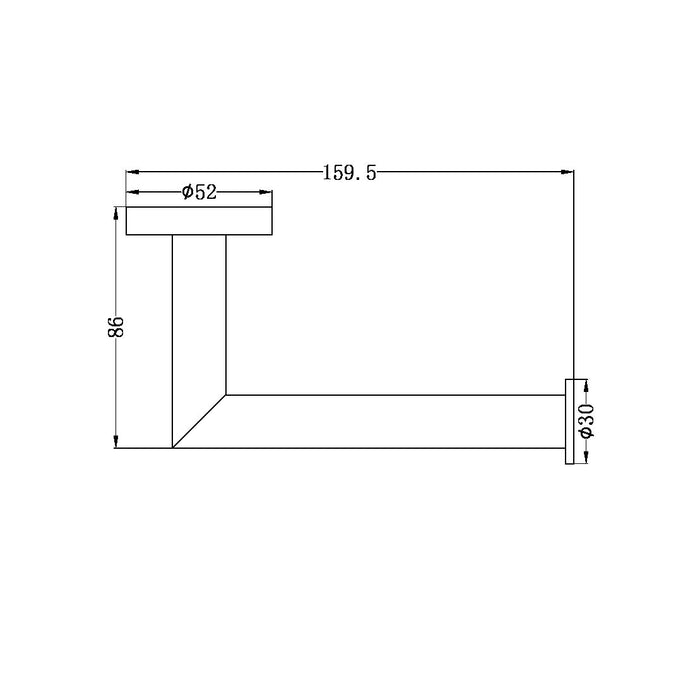 Nero Dolce Toilet Roll Holder - Matte Black-NR3686wMB-blue-leaf-bathware