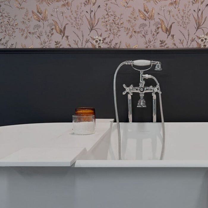 Turner Hastings Solid Surface Bath Caddy 94 x 20 - White Matte