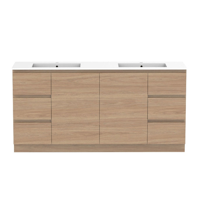 ADP Glacier Door & Drawer Trio Freestanding Vanity & Moulded Top - Lite-GLLFCT1800WKDCM-blue-leaf-bathware