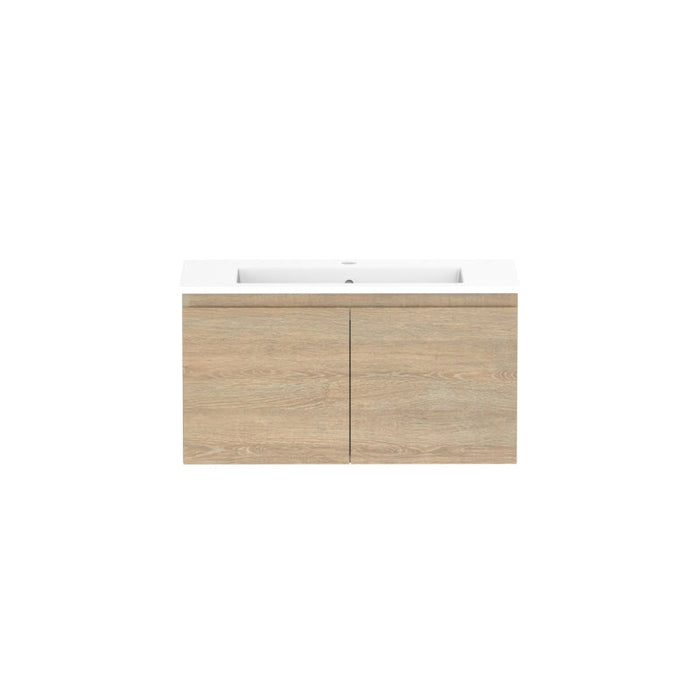 ADP Glacier Ensuite All-Door Slim Wall Hung Vanity & Moulded Top - Lite-GLLEDS0750WHCCE-blue-leaf-bathware