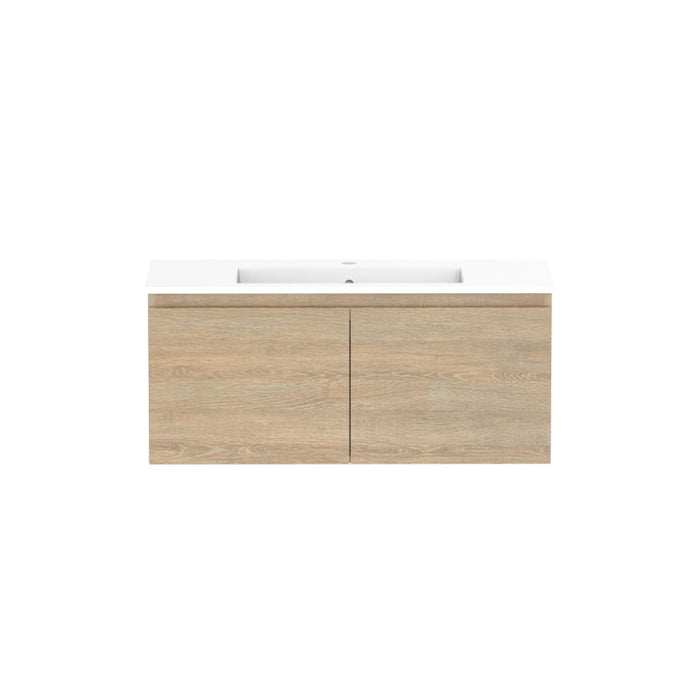 ADP Glacier Ensuite All-Door Slim Wall Hung Vanity & Moulded Top - Lite-GLLEDS0900WHCCE-blue-leaf-bathware