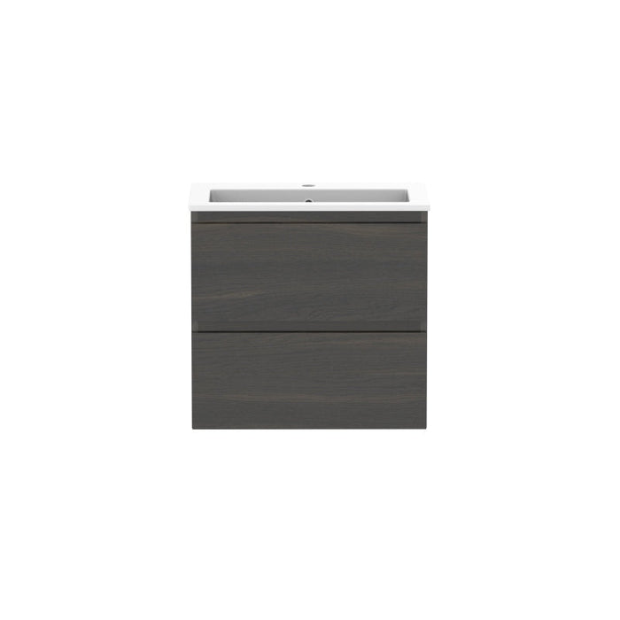 ADP Glacier Ensuite All-Drawer Twin Wall Hung Vanity & Moulded Top - Pro-GLLEAW0600WHCCE-blue-leaf-bathware