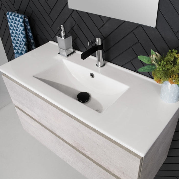 ADP Glacier Ensuite All-Drawer Twin Wall Hung Vanity & Moulded Top - Pro-blue-leaf-bathware