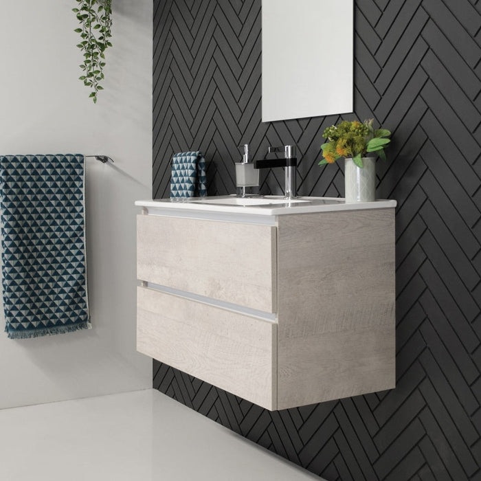 ADP Glacier Ensuite All-Drawer Twin Wall Hung Vanity & Moulded Top - Pro-blue-leaf-bathware