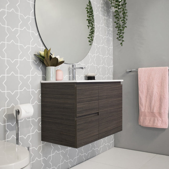 ADP Glacier Ensuite Door & Drawer Twin Wall Hung Vanity & Moulded Top - Lite-blue-leaf-bathware