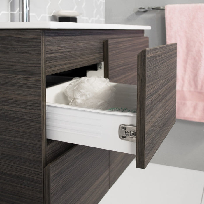 ADP Glacier Ensuite Door & Drawer Twin Wall Hung Vanity & Moulded Top - Lite-blue-leaf-bathware