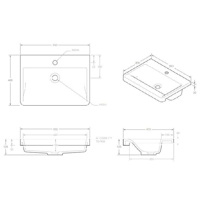 ADP Integrity Semi-Recessed Solid Surface-blue-leaf-bathware