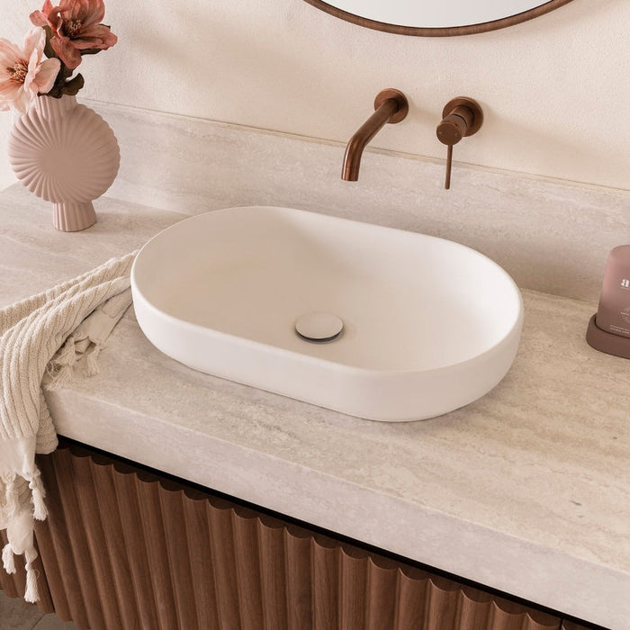 ADP Marilyn Above Counter Basin - Gloss White-TOPCMAL550GW-blue-leaf-bathware