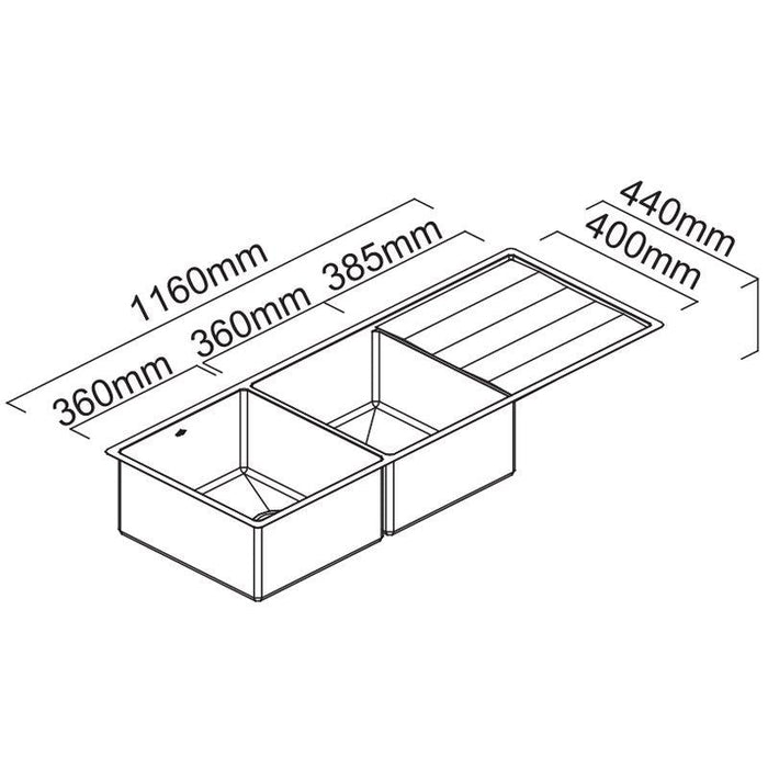 Abey Lugano Double Bowl Sink-ST340DU-blue-leaf-bathware