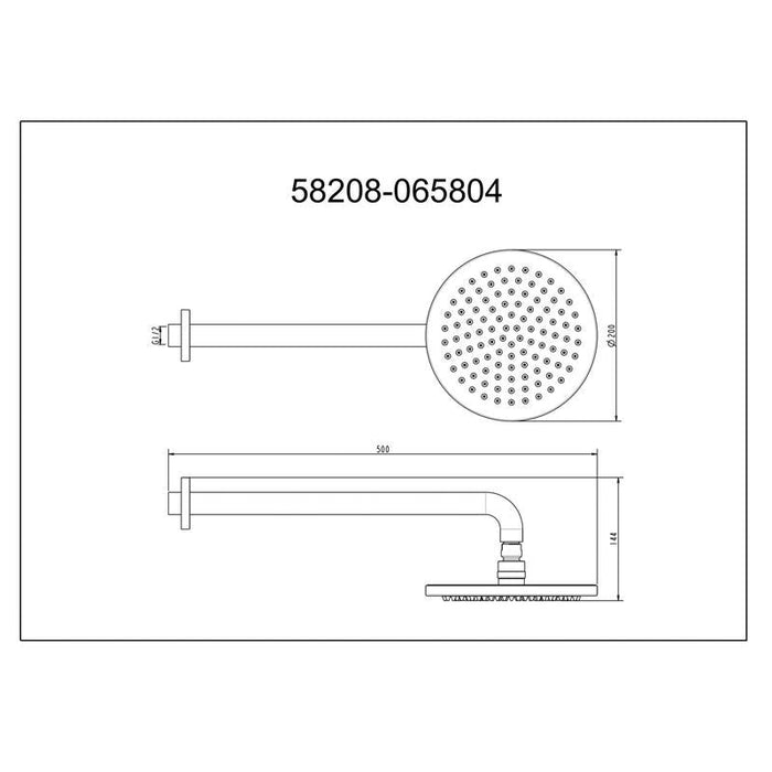 Abey Park Avenue Horizontal Shower Brushed Nickel-1SHRO-BN-blue-leaf-bathware