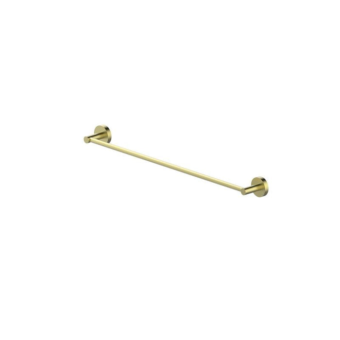 Abey Piccolo Mondo Single Towel Rail 760mm Brushed Brass-PSTR-BB-blue-leaf-bathware