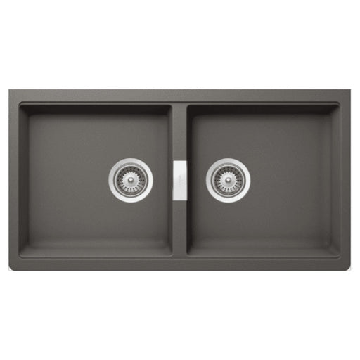 Abey Schock Double Bowl Undermount - Stone-N200US-blue-leaf-bathware