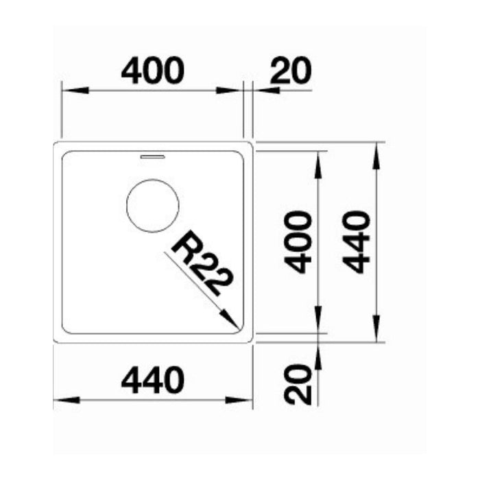 Blanco ANDANO 400-U Single Bowl UndermountSink-526896-blue-leaf-bathware