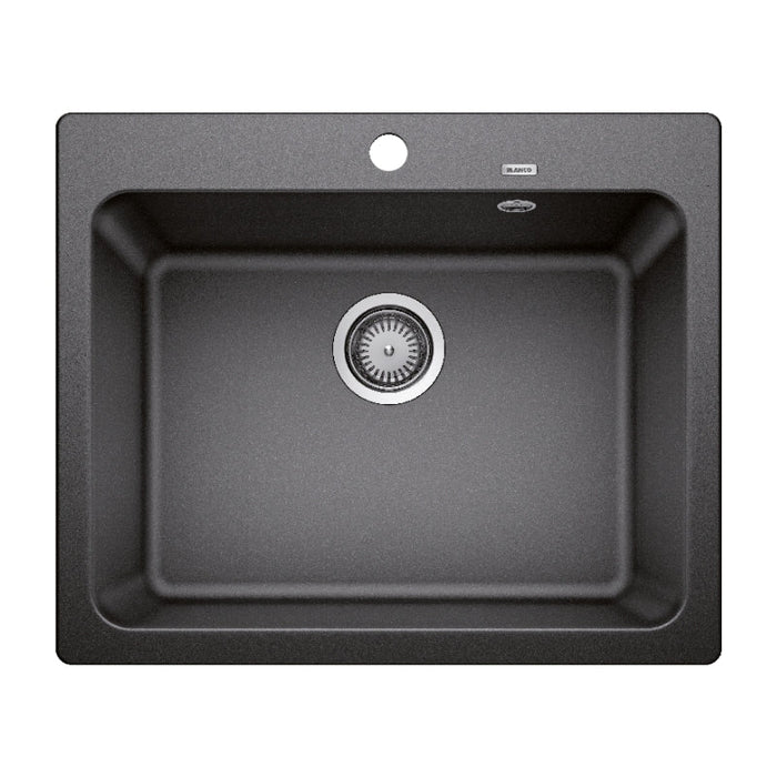 Blanco NAYA 6 Single Bowl Inset Sink - Anthracite-526825-blue-leaf-bathware