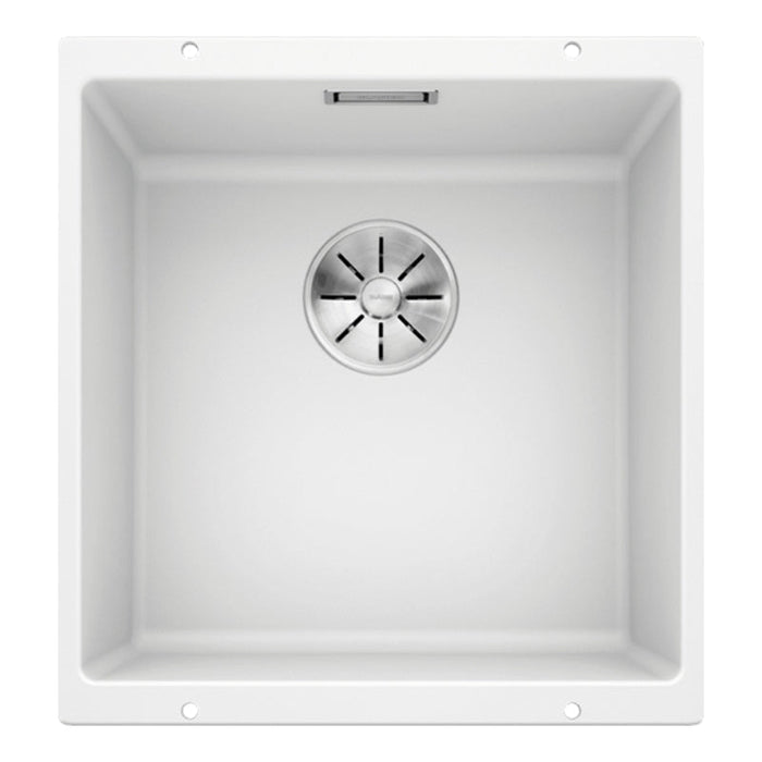 Blanco SUBLINE 400-U Single Bowl Undermount Sink - White-526851-blue-leaf-bathware