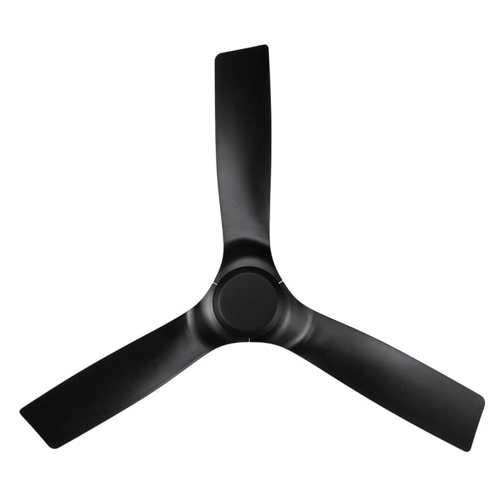 Brilliant Belize 52in 3-Blade DC Fan - Matt Black-21845/06-blue-leaf-bathware