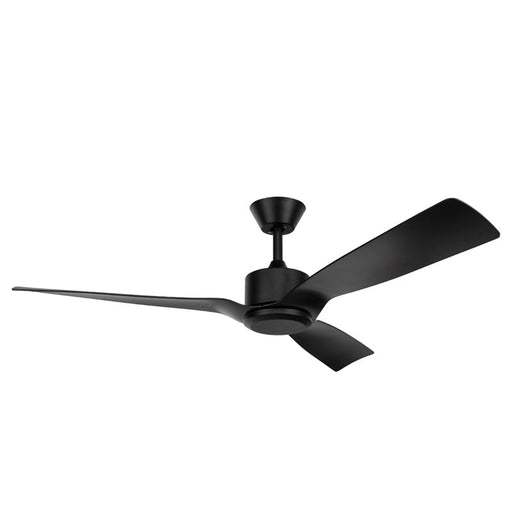 Brilliant Belize 52in 3-Blade DC Fan - Matt Black-21845/06-blue-leaf-bathware