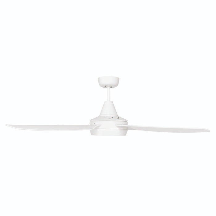 Brilliant Cruze 52in. AC Ceiling Fan and LED Light with Ezy-Fit Blades - White-20532/05-blue-leaf-bathware