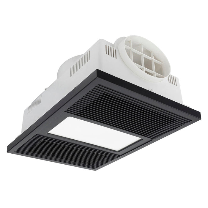 Brilliant Solace-XL 4-in-1 Bathroom Heater - Matt Black-21785/06-blue-leaf-bathware