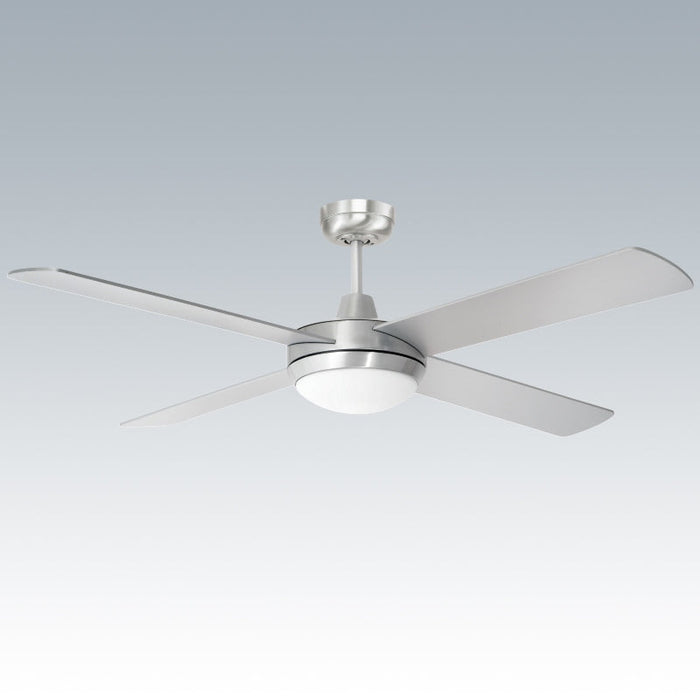 Brilliant Tempest LED 52in. AC Ceiling Fan with CCT Light - Brushed Aluminium-20580/13-blue-leaf-bathware