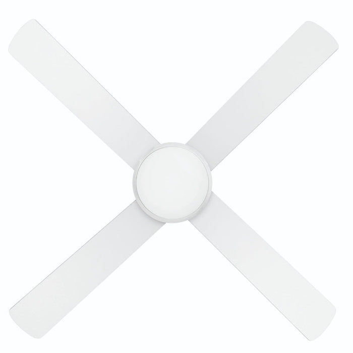 Brilliant Tempest LED 52in. AC Ceiling Fan with CCT Light - White-20580/05-blue-leaf-bathware