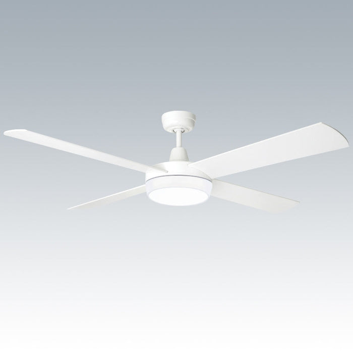 Brilliant Tempest-Supreme 52in. AC Ceiling Fan with CCT Light - White-20907/05-blue-leaf-bathware