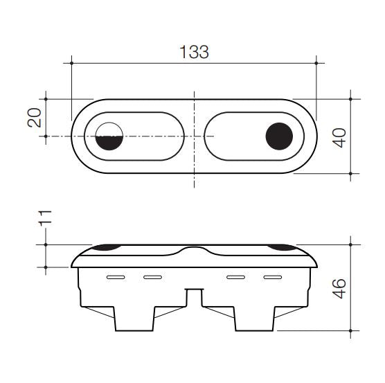 Caroma Buttons & Bezel - 2000 Series