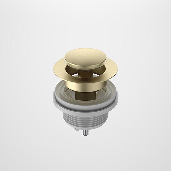 Caroma Bath Pop-Up Plug & Waste Brushed Brass-323060BB-blue-leaf-bathware