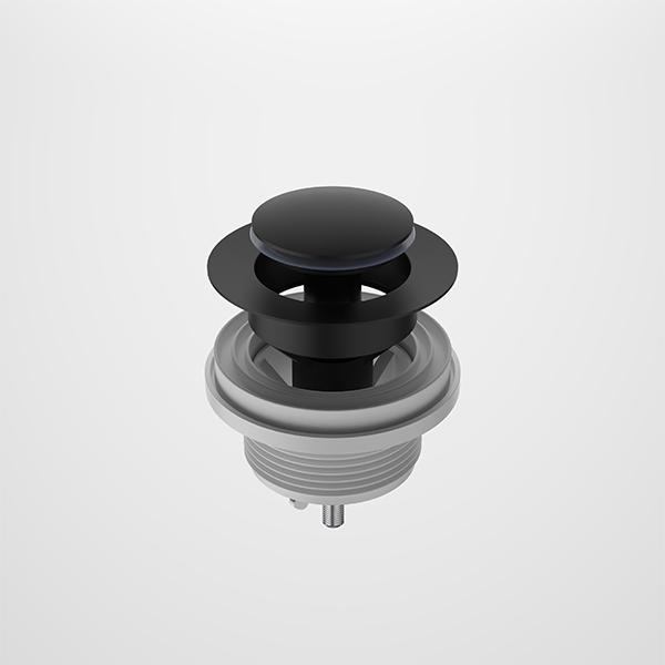 Caroma Bath Pop-Up Plug & Waste Matte Black-323060B-blue-leaf-bathware