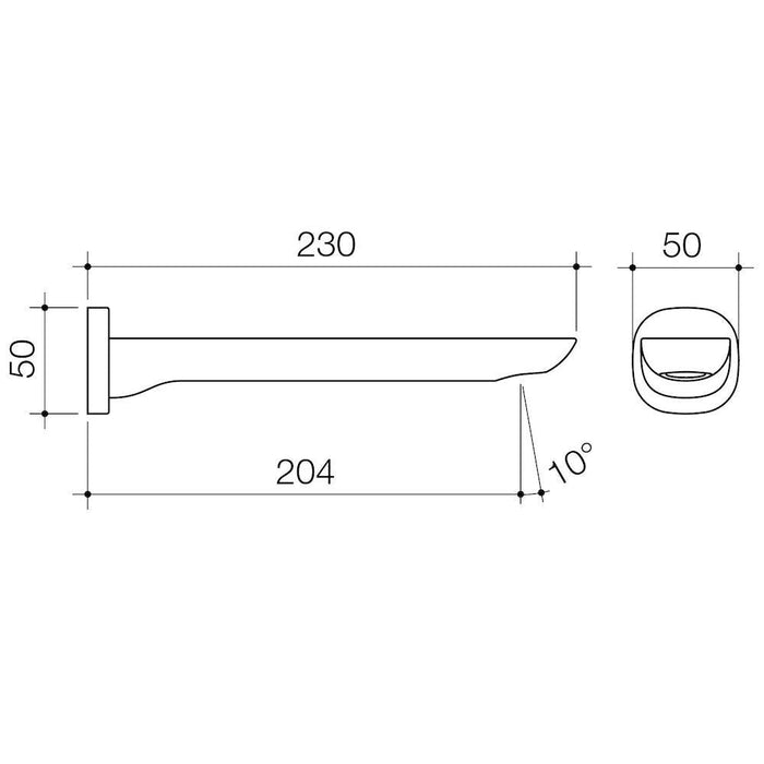 Caroma Contura Basin/Bath Outlet Chrome-99591C5A-blue-leaf-bathware