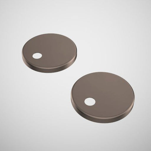 Caroma Contura II (Urbane II) Toilet Seat Hinge Caps - Brushed Bronze-254213BBZ-blue-leaf-bathware