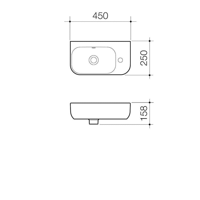 Caroma Luna Hand Wall Basin-873705W-blue-leaf-bathware