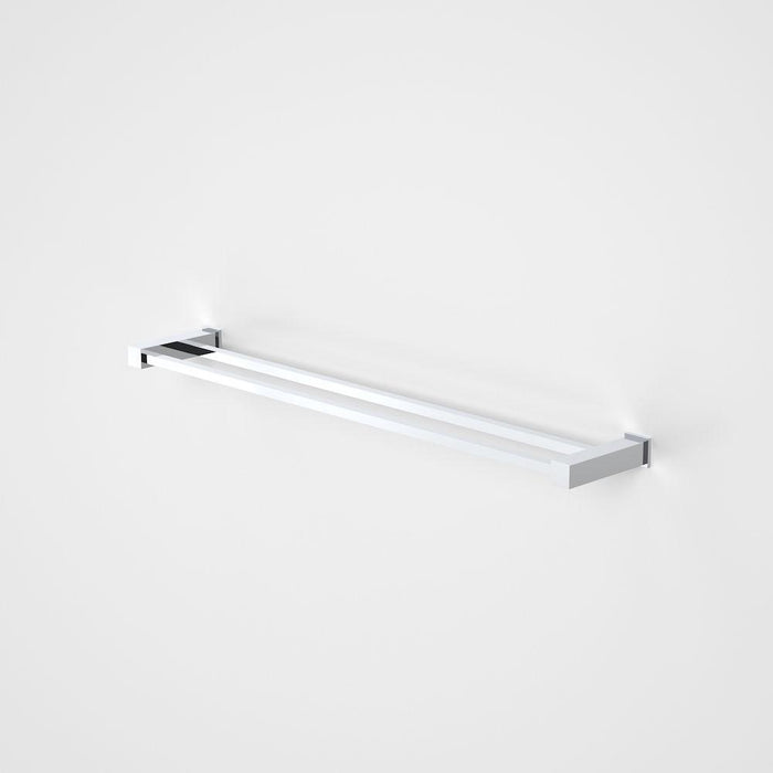 Caroma Quatro Double Towel Rail 620-90728C-blue-leaf-bathware