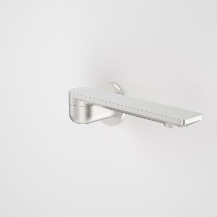 Caroma Urbane II 220mm Bath Swivel Outlet Round Plate - Brushed Nickel-99669BN-blue-leaf-bathware
