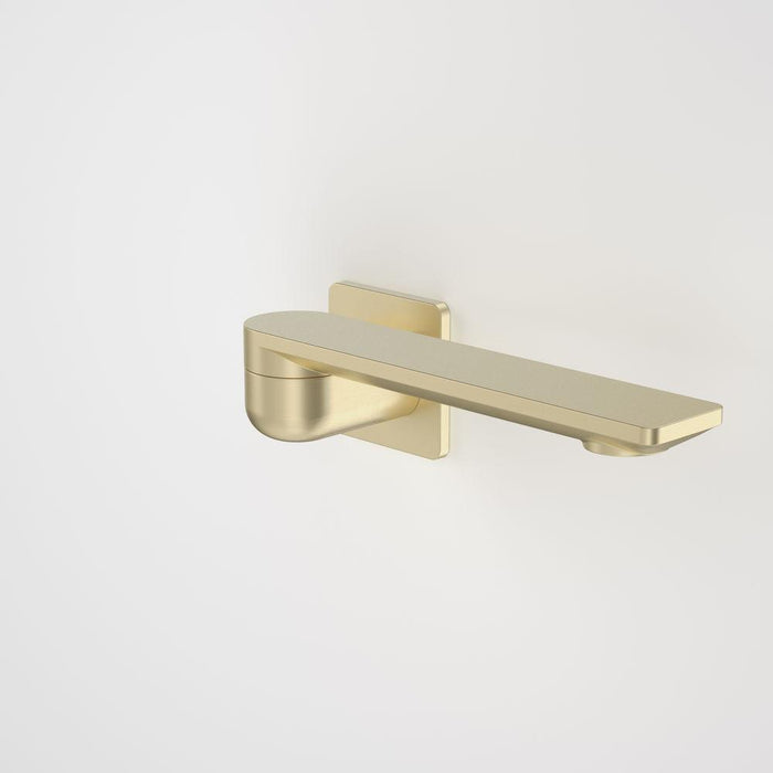 Caroma Urbane II 220mm Bath Swivel Outlet Square Plate - Brushed Brass-99670BB-blue-leaf-bathware