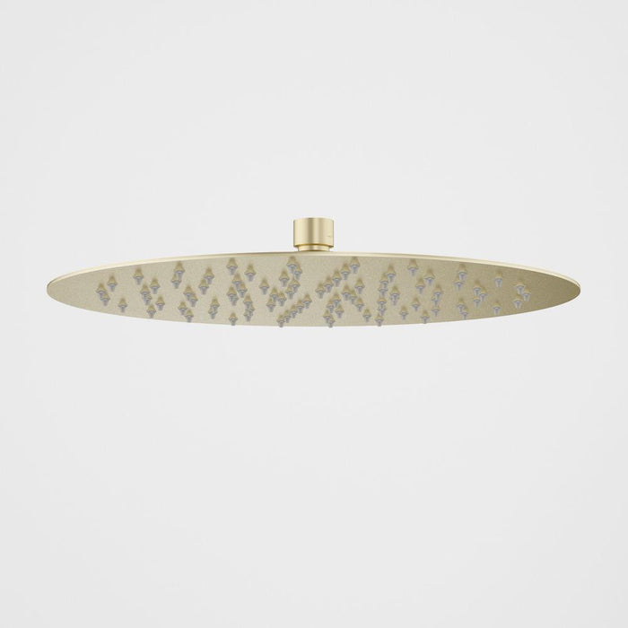 Caroma Urbane II 300mm Round Rain Shower - Brushed Brass-99634BB3A-blue-leaf-bathware