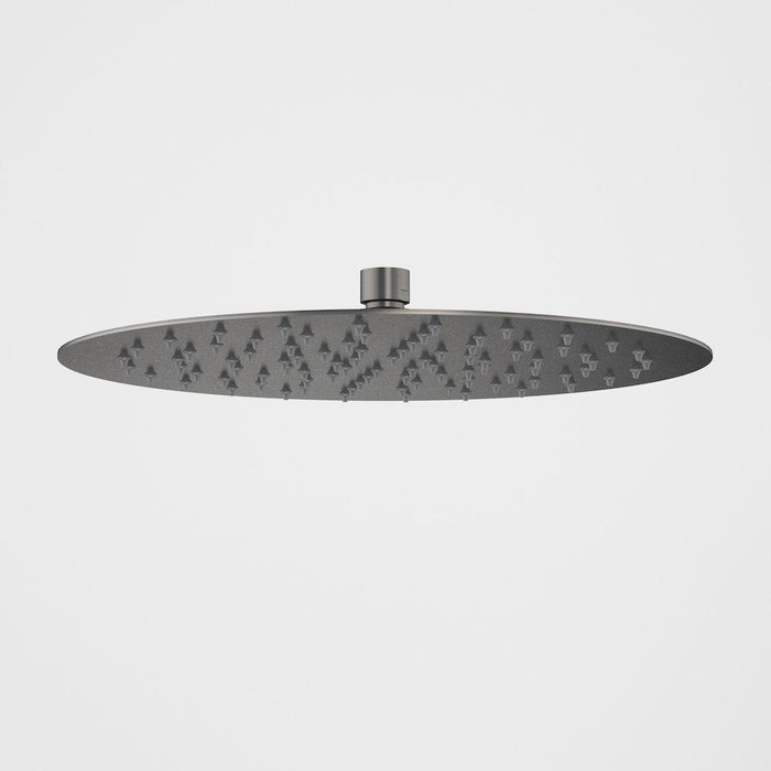 Caroma Urbane II 300mm Round Rain Shower - Gun Metal-99634GM3A-blue-leaf-bathware