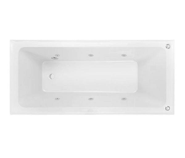 Decina Cortez 1675 Builders 6 Jet Spa Bath-CO1675BUILD6JW-blue-leaf-bathware
