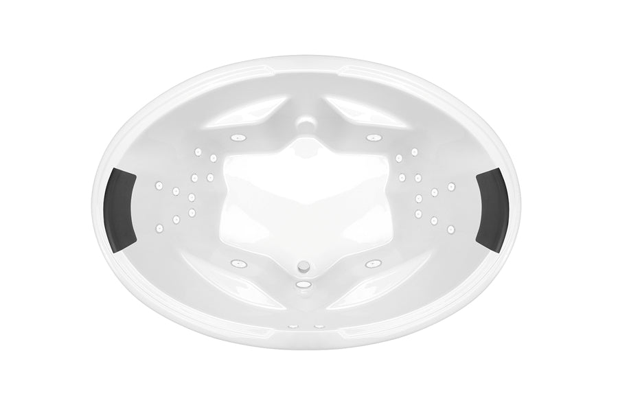 Decina Duo 1850 Dolce Vita 24 Jet Spa Bath-DU1850DVSPAWC-blue-leaf-bathware