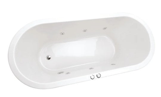 Decina Uno 1700 Builders 6 Jet Spa Bath-UN1700BUILD6JW-blue-leaf-bathware