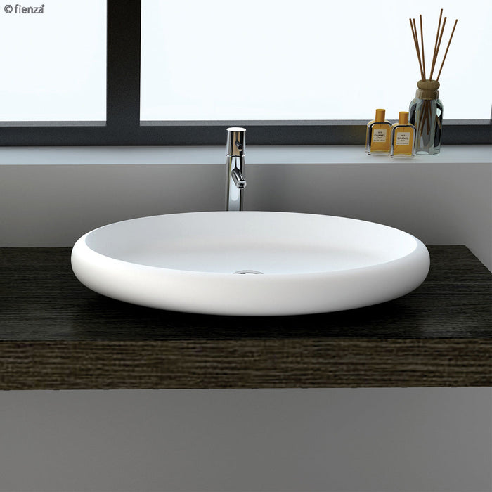 Fienza Antonia Solid Surface Basin-CSB088-blue-leaf-bathware