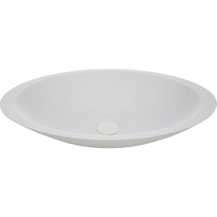 Fienza Bahama Matte White Solid Surface Basin-CSB01-blue-leaf-bathware
