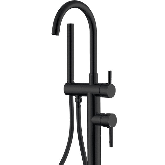Fienza Hustle Floor Mixer & Shower-213113B-blue-leaf-bathware
