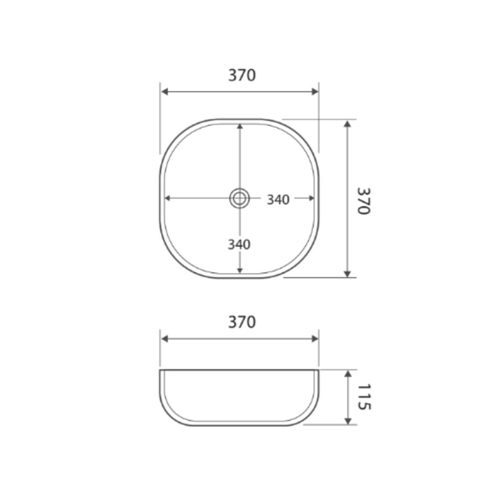 Fienza Koko 370 Above Counter Basin-RB184-blue-leaf-bathware