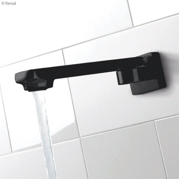 Fienza Koko Matte Black Swivel Bath Outlet-SP8018MB-blue-leaf-bathware