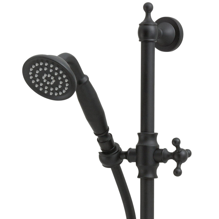 Fienza Lillian Rail Shower - Matte Black-444114B-blue-leaf-bathware